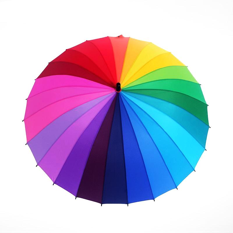The Rainbow Striped Umbrella