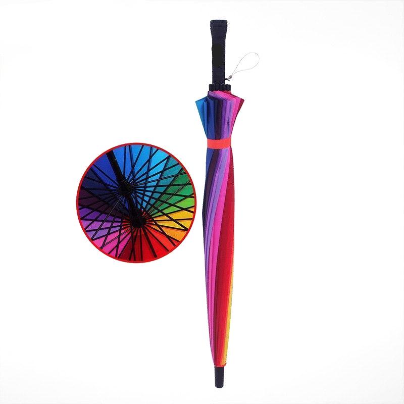 The Rainbow Striped Umbrella