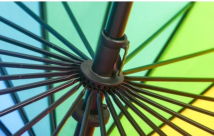 The Rainbow Striped Umbrella