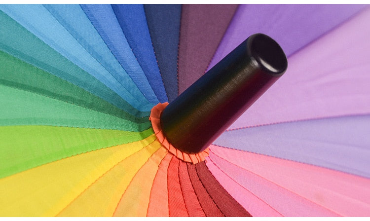 The Rainbow Striped Umbrella