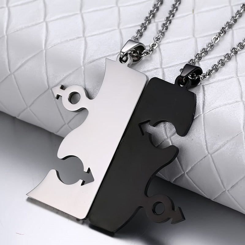 Gay Yin Yang Couples Necklaces
