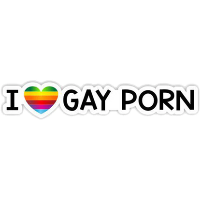 I ♥ Gay Porn Bumper Sticker