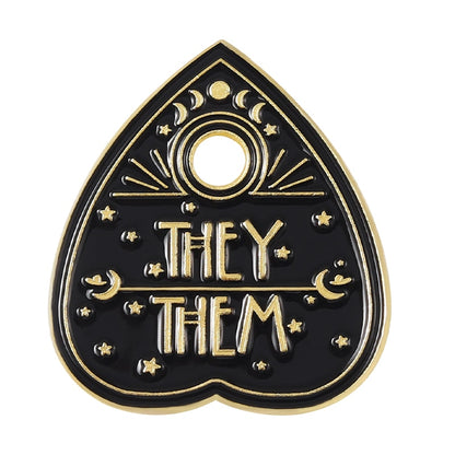 Antique Black Pronoun Pins