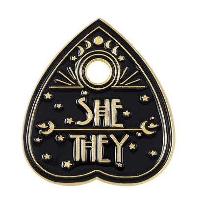Antique Black Pronoun Pins