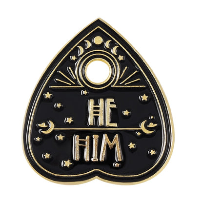 Antique Black Pronoun Pins