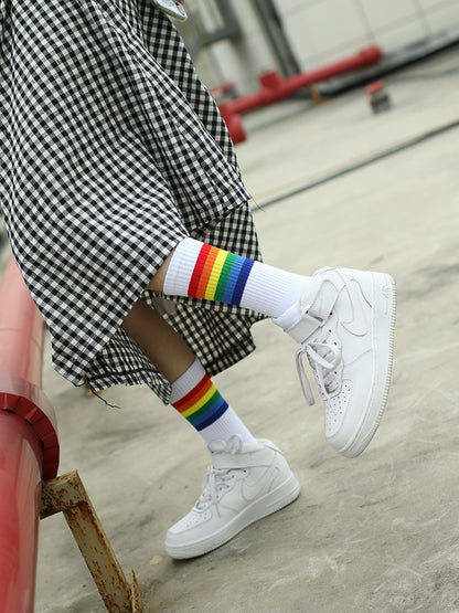 Rainbow Pride Tube Socks