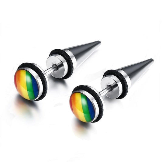 Rainbow Stud Earrings