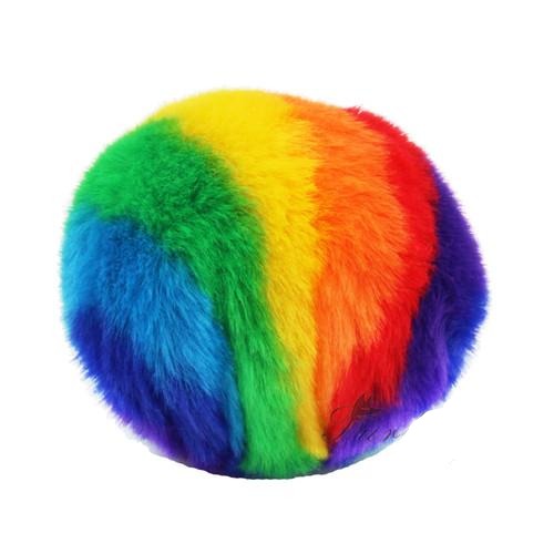 Rainbow Fur Pom