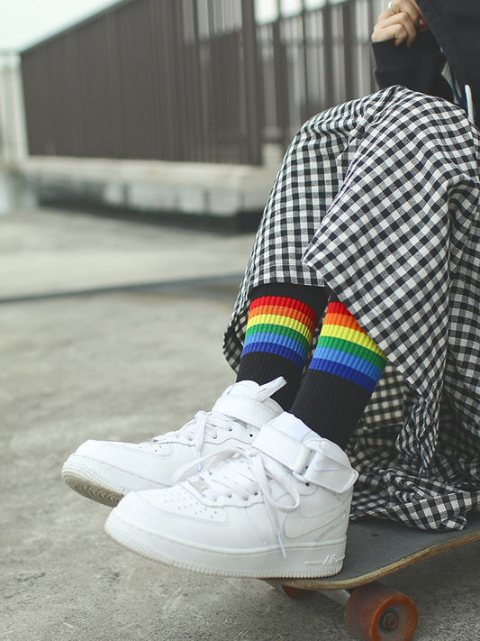 Rainbow Pride Tube Socks